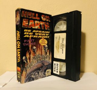 Hell On Earth Part 3 Rare Oop Htf Vhs Release - Shockumentary Mondo Real Gore