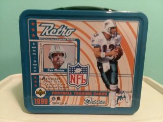 1999 Ud Retro Football Combo Dan Marino/ John Elway Lunch Box Wow Rare Nfl Hof