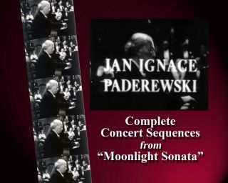 Paderewski Concert Liszt,  Beethoven,  Chopin 1937 16mm Sound Rare Films