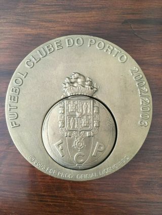 Antique And Rare Bronze Medal Of Football Club Port,  2002/2003 Season