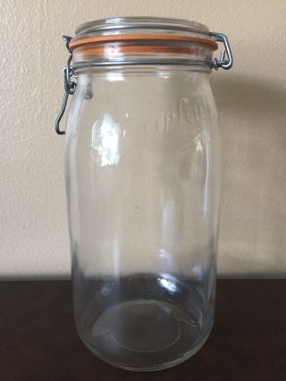 Le Parfait Jar 3l Vintage Glass Jar France