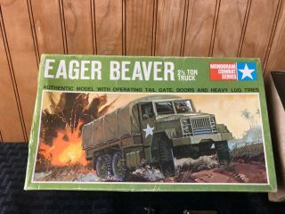 Vintage Monogram Combat Series Eager Beaver 2 1/2 Ton Truck Pm154 1966 Rare