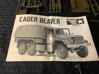 Vintage Monogram Combat Series Eager Beaver 2 1/2 Ton Truck PM154 1966 Rare 3