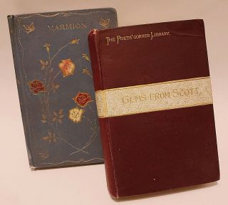 Antique Copies Of Gems From Scott & Marmion By Sir Walter Scott (hardbound,  1899)