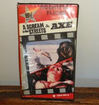 Bfv Home Video - A Scream In The Streets & Axe Double Feature - Rare Oop Vhs