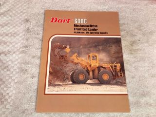 Rare 1970s Dart 600c Loader Tractor Dealer Sales Brochure