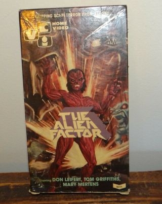 Vci Home Video - The Alien Factor - Very Rare Oop Vhs