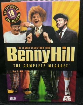 Benny Hill The Complete Megaset - Thames Years 1969 - 1989 Rare 18 - Disc Set Oop