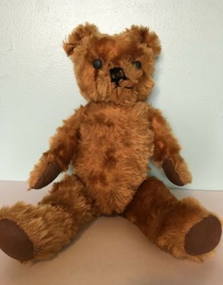 Antique Golden Mohair Jointed Teddy Bear