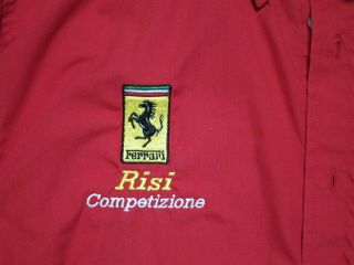RISI Competizione ALMS Rare Racing with Ferrari TEAM MEMBERS ONLY Shirt - Large 2