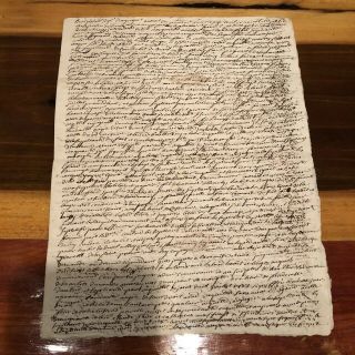 Rare European 1600 - 1700’s Paper Document Legal Manuscript Antique Old Business.