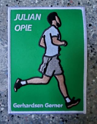 Very Rare Julian Opie Exhibition Patch Gerhardsen Gerner Oslo Norway 2015