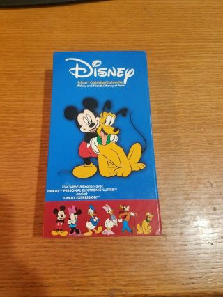 Cricut Disney Mickey And Friends Cartridge Unlinked Retired Htf Rare