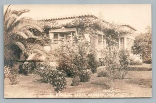 El Mirasol Hotel Bungalow Rppc Santa Barbara California Antique Photo Pc 1920s