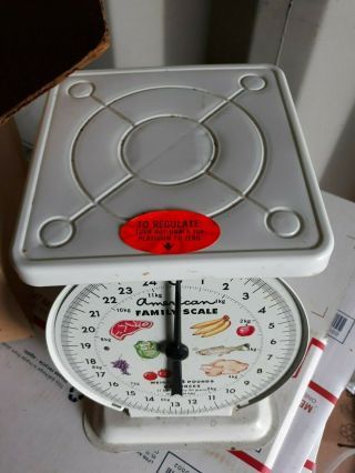 Vintage 1960 ' s American Family Food Scale 25 lbs.  Old Wedding Gift 3