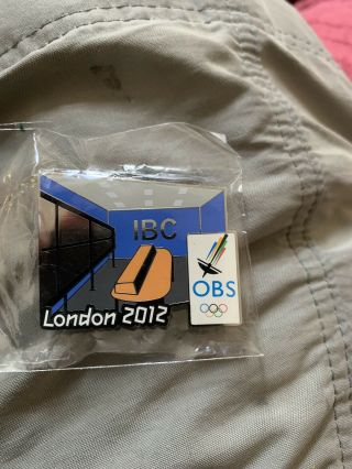 Very Rare London 2012 Olympics Obs Ibc Media Pin Badge Broadcasting Centre