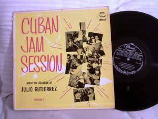 Rare Julio Gutierrez " Cuban Jam Session Volume 1 " 12 " Lp Panart Clp8000 1962 Vg