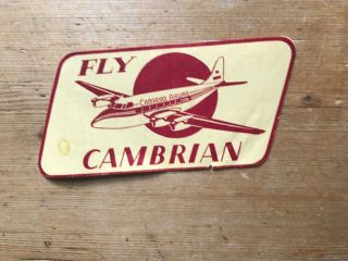 Fly Cambrian Airways Sticker De Havilland Heron 1950 