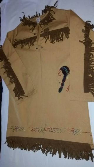 Rare Vintage Sears Roebuck Native American Indian Halloween Costume Shirt,  Pants