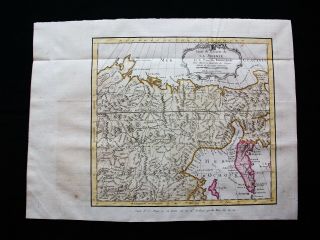 1754 Bellin: Orig.  Map North Sea,  Siberia,  Artic Ocean,  Russia,  Kamchatka Penin.