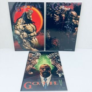 G.  O.  T.  H.  1 - 3 Full Set Verotik Comics 1995 Glenn Danzig Liam Sharp Nm Rare