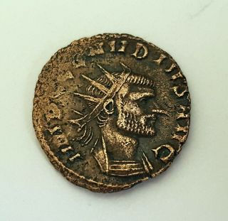 269 A.  D.  Claudius Ii Gothicus Antoninianus.  Antique Roman Silver Coin.