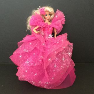 Vintage Barbie Doll 1976 Superstar Blonde Hair Blue Eyes Pink Dress By Mattel