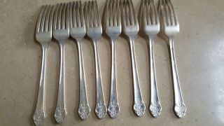 1881 Rogers Oneida Ltd Plantation Silverplate Flatware Dinner Forks