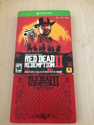 Red Dead Redemption 2 Xbox One Steelbook Edition With Map