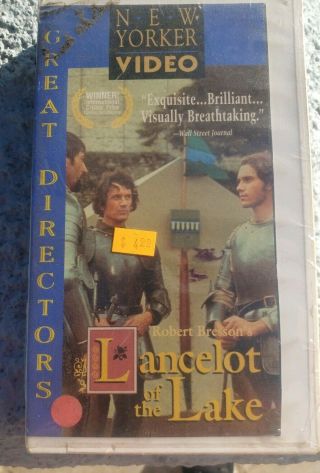 Lancelot Of The Lake (vhs) Rare Robert Bresson.  Hard Case