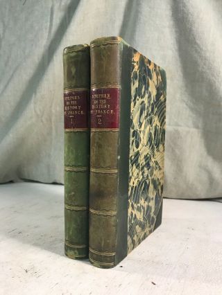 Lectures On The History Of France By Stephen Antique Leather Bound Books Decor