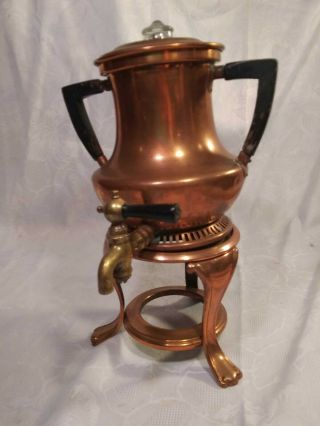 Antique Copper Sternau Coffee Machine,  2.  5 Pints Patented 1904