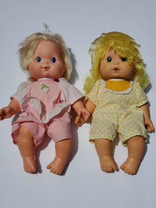 Two Stawberry Shortcake Blow Kiss Dolls 1983 Kenner