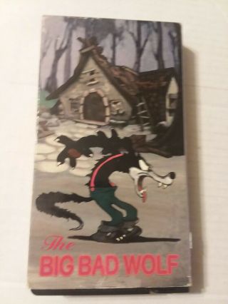 The Big Bad Wolf Vhs,  3 Vintage Cartoons,  Rare