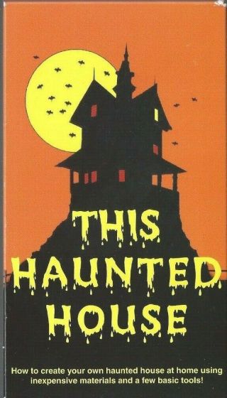 This Haunted House How To Create Your Own Haunted House Vhs Rare Oop Halloween