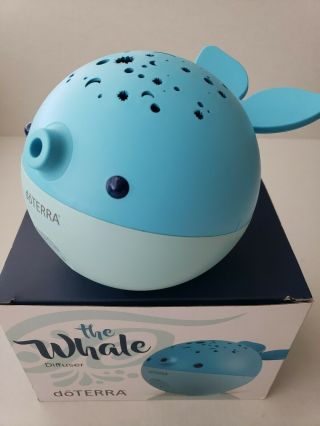 Doterra Whale Essential Oil Diffuser W Lights Sounds Baby Blue Rare Discontinued