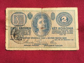 Fiume 2 Kronen Nd 1918,  Italia,  Croatia,  Rare