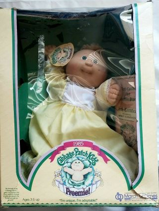 1985 Cabbage Patch Preemie Vintage Complete Full Papers Other See Notes