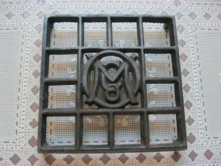 Antique Cast Iron Kitchen Trivet Made In Ohio By The Ober Manufacturing Company