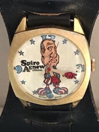 Vintage 1960s Spiro Agnew Men’s Watch Running