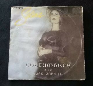 Rare Selena Quintanilla Perez " Costumbres " 1997 Emi Mexico Promo Cd Single