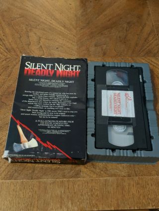 SILENT NIGHT DEADLY NIGHT VHS USA BIG BOX ALL FLAPS HORROR SLASHER RARE 2