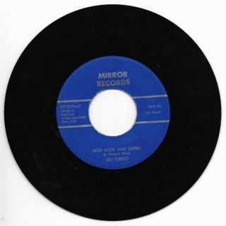 Leo Greco - 4 Star Custom Mirror 307 Rare Rockabilly 45 Rpm Stop Look And Listen