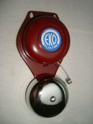 Eko Elektrik Vintage Rare Metal Electric Door Bell Made In Gdr