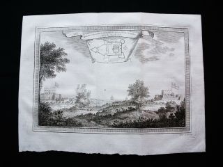 1754 Bellin: Africa,  View Of The North Zone Of The English & Dutch Fort Of Accra