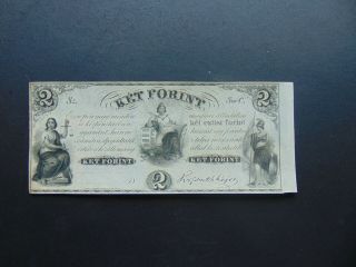 Hungary 2 Forint 1852 C Rare Banknote