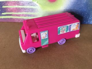 Vintage 1994 Bluebird Polly Pocket Home On The Go Pink Rv Van Camper Complete