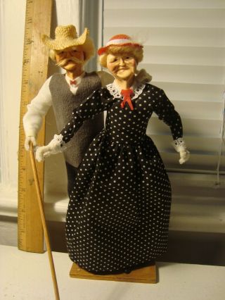 Ozarks Grandma & Grandpa Dolls Handmade By Rena 