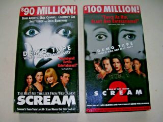 Scream (1996) Scream 2 (1997) Rare Demo/screener Tapes