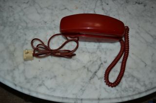 Rare Red Bell Western Electric " The Trimline " Rotary Dial Telephone